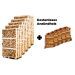 5x hele pallet eiken haardhout 25cm + gratis 5x aanmaakhout
