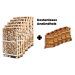 5x hele pallet essen haardhout 25cm + gratis 5x aanmaakhout