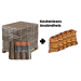 Palette Giant Flames Holzbriketts + 5 Säcke Anzündholz gratis