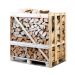 Halve pallet ovengedroogd gekloofd berken/essen haardhout mix 25cm