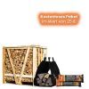 Halbe Palette Kaminholz nach Wahl + gratis Paket im Wert von 25€