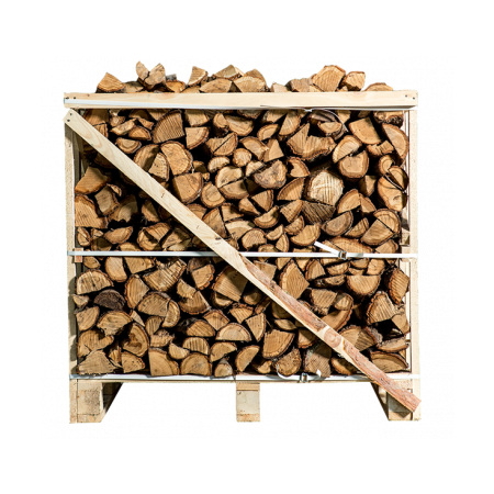 Halbe Palette Kammergetrocknetes gespalten Buchen Brennholz ohne Rinde 25cm main product photo