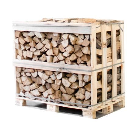 Halbe palette kammergetrocknetes gespalten Hainbuche Brennholz 25cm main product photo