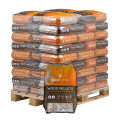 Palette Giant Flames Holzpellets 65 S&auml;cke x 15 kg (975 kg)