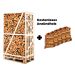 Palette Erle Brennholz 25cm + gratis 5 Netzsäcke Anzündholz 