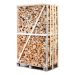 Ganze Palette ofengetrocknetes, gespaltenes Birken-/Eschen-Kaminholz-Mix 25 cm
